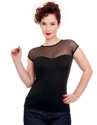 Steady Clothing Top Miss Fancy Schwarz