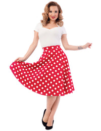 Steady Clothing Tellerrock Retro Dot Thrills Rot