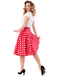 Steady Clothing Tellerrock Retro Dot Thrills Rot