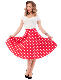 Steady Clothing Tellerrock Retro Dot Thrills Rot