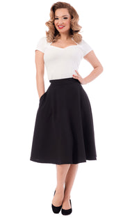 Steady Clothing Tellerrock Pocket High Waist Thrills Schwarz