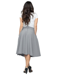 Steady Clothing Tellerrock Pocket High Waist Thrills Hellgrau