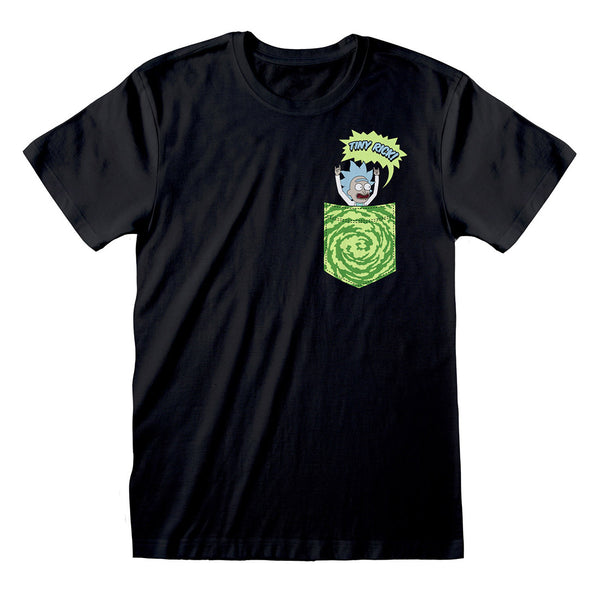 Rick And Morty T-Shirt Tiny Pocket Rick