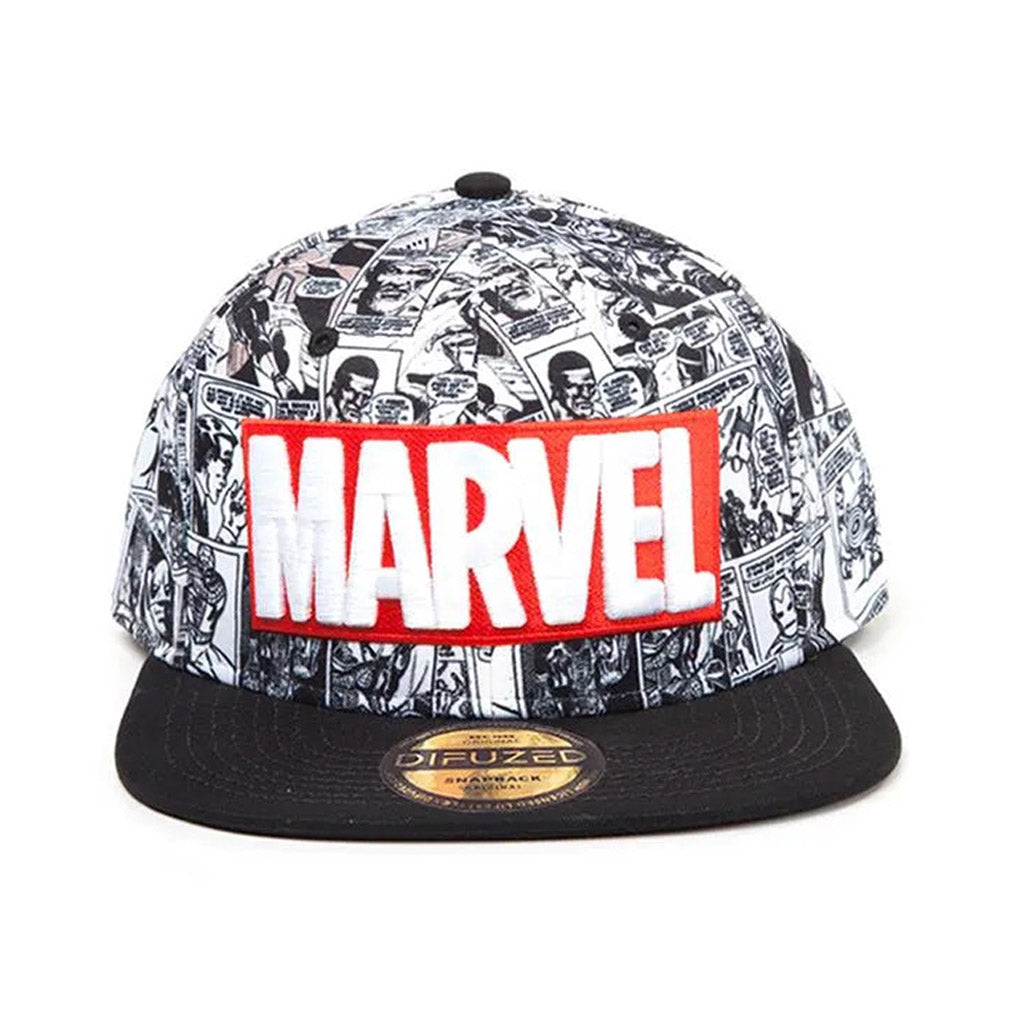 Marvel Comics Snapback Cap Classic Red And White Logo