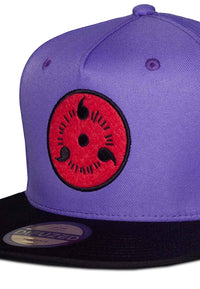 Naruto Shippuden Snapback Cap Sasuke Lila