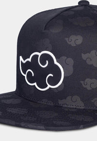 Naruto Shippuden Snapback Cap Tonal Akatsuki Cloud