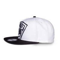 Superman Snapback Cap White Graffiti Logo