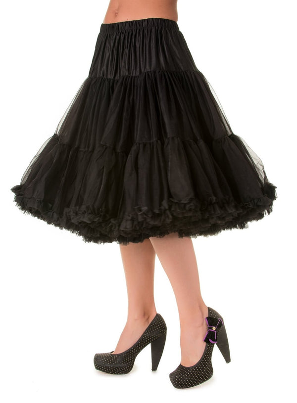 Banned Retro Petticoat Starlite Schwarz