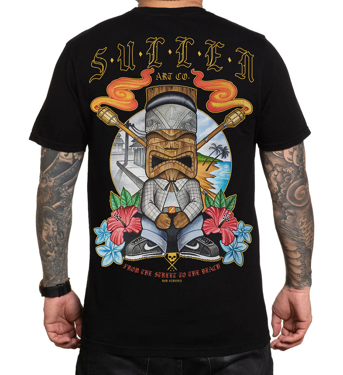 Sullen Clothing T-Shirt Tiki Cholo Jet Black