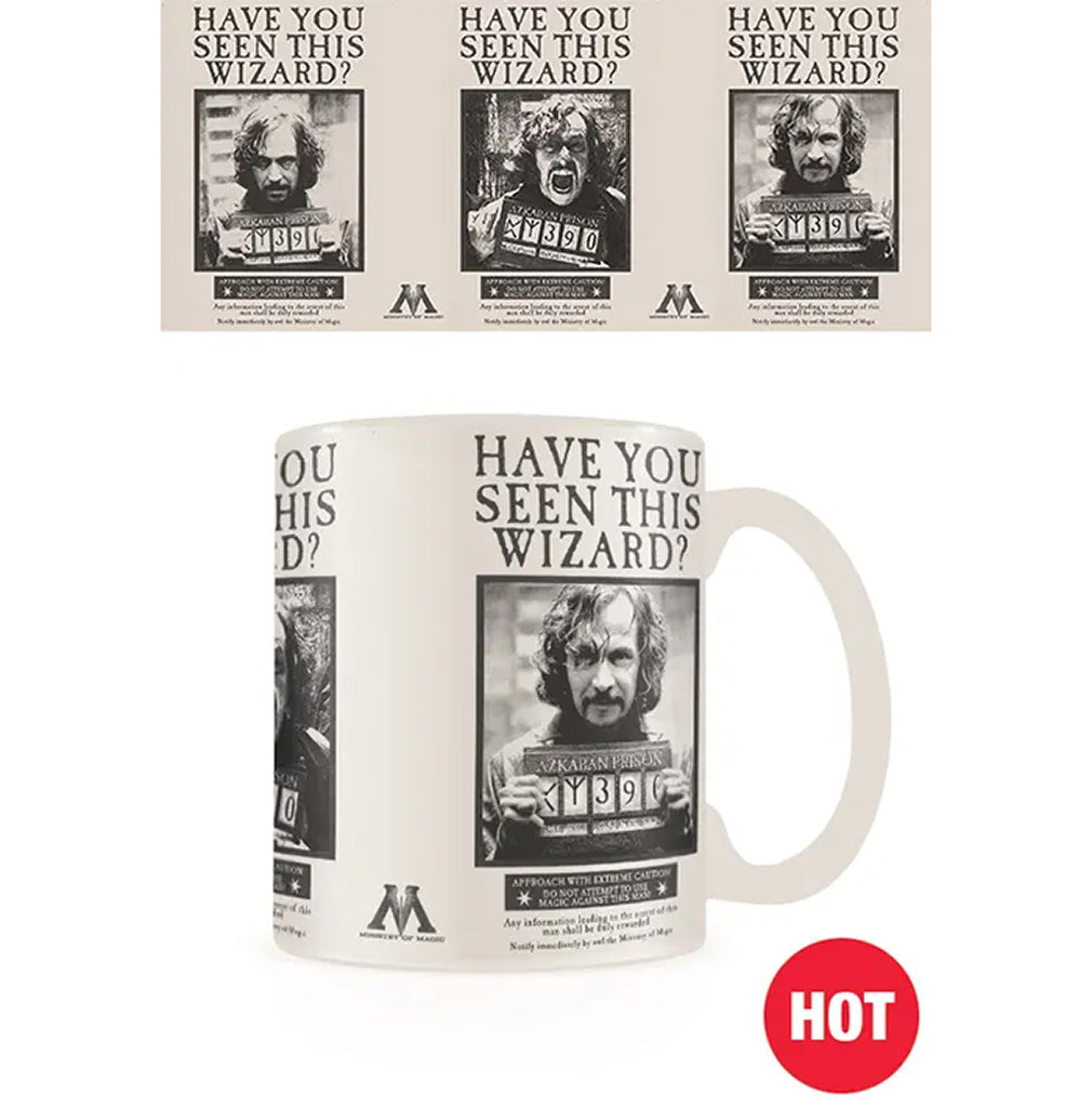 Harry Potter Thermoeffekt Tasse Wanted Sirius Black