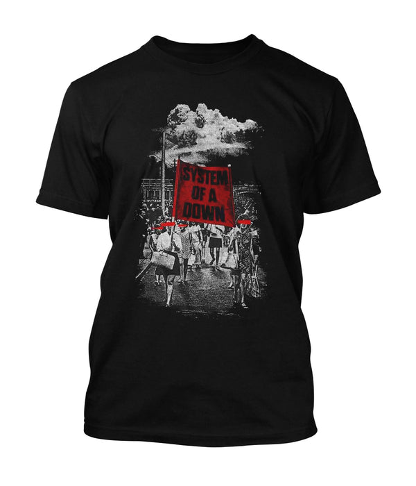 System Of A Down T-Shirt Banner Marches