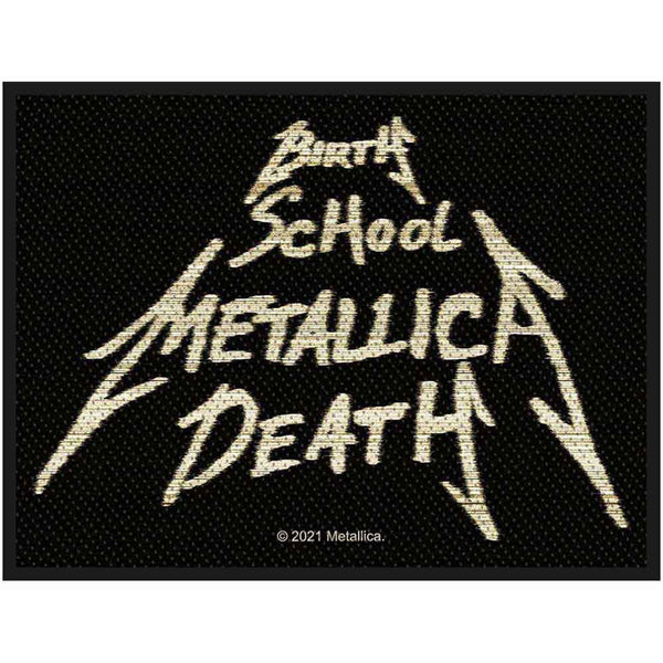 Metallica Aufnäher Birth, School, Metallica, Death Sew-On Patch