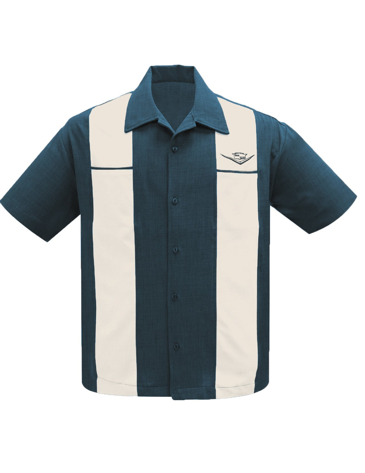 Steady Clothing Hemd Classic Cruising Teal Cream