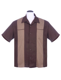 Steady Clothing Hemd Houndstooth Braun
