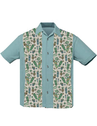 Steady Clothing Hemd Hula Cocktails Teal