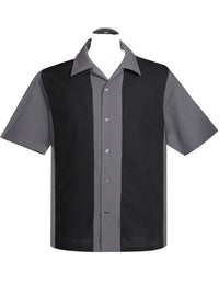 Steady Clothing Hemd Poplin Wide Panel Charcoal Black