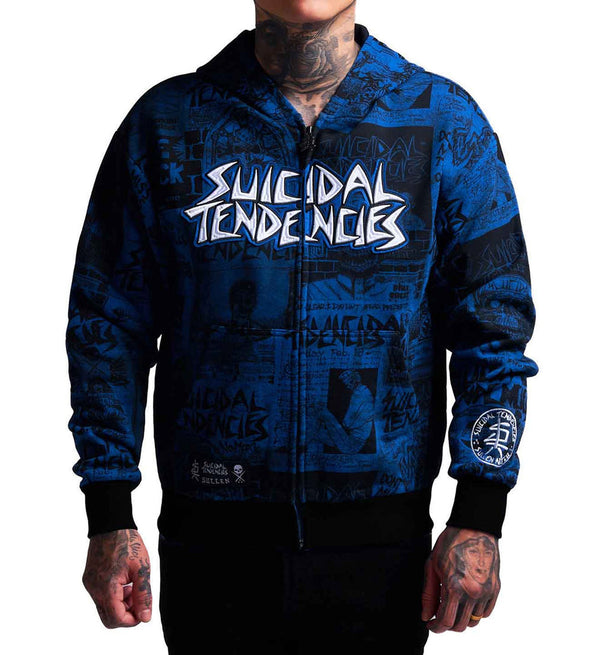 Sullen Clothing X Suicidal Tendencies Kapuzenjacke Posted Zip Up Hoodie