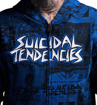 Sullen Clothing X Suicidal Tendencies Kapuzenjacke Posted Zip Up Hoodie