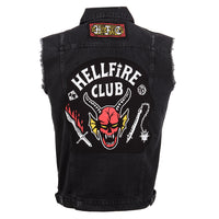 Stranger Things Denim Weste Hellfire Club Jacket