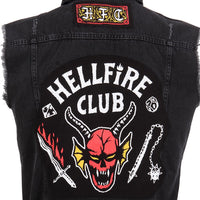 Stranger Things Denim Weste Hellfire Club Jacket