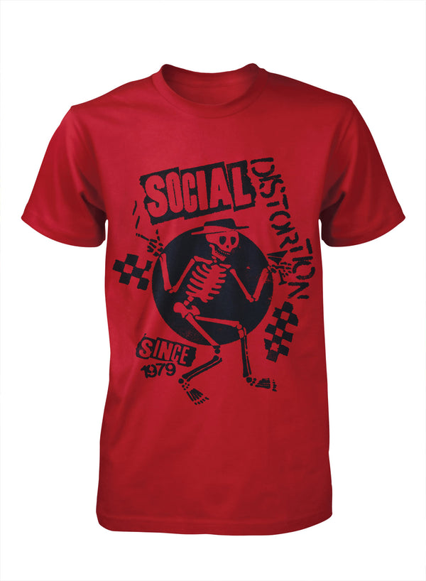 Social Distortion T-Shirt Speakeasy Checkerboard Red