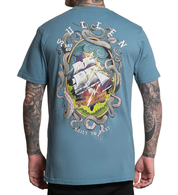 Sullen Clothing T-Shirt Thru Storms Smoke Blue