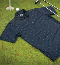 Sullen Clothing Polo Hemd Golf Badge Schwarz