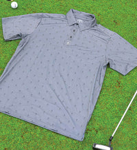 Sullen Clothing Polo Hemd Golf Badge Grau