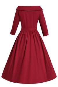 Dolly and Dotty Swing Kleid Ruth Burgunder