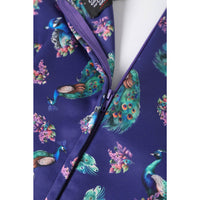 Dolly and Dotty Swing Kleid Lily Purple Peacocks Off-Shoulder