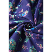 Dolly and Dotty Swing Kleid Lily Purple Peacocks Off-Shoulder