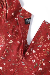 Dolly and Dotty Swing Kleid Lily Red Ditsy Floral Off-Shoulder
