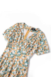 Dolly and Dotty Swing Kleid Julia Rosaceae Yellow
