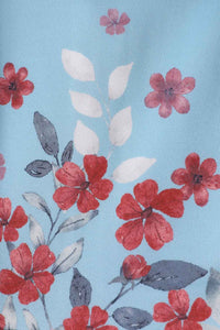 Dolly and Dotty Swing Kleid Amanda Light Blue Delicate Falling Flower
