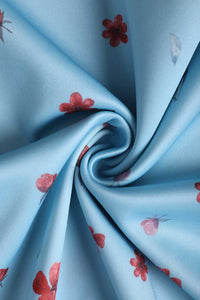 Dolly and Dotty Swing Kleid Amanda Light Blue Delicate Falling Flower