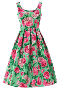 Dolly and Dotty Swing Kleid Amanda Pink Peony Mint Green