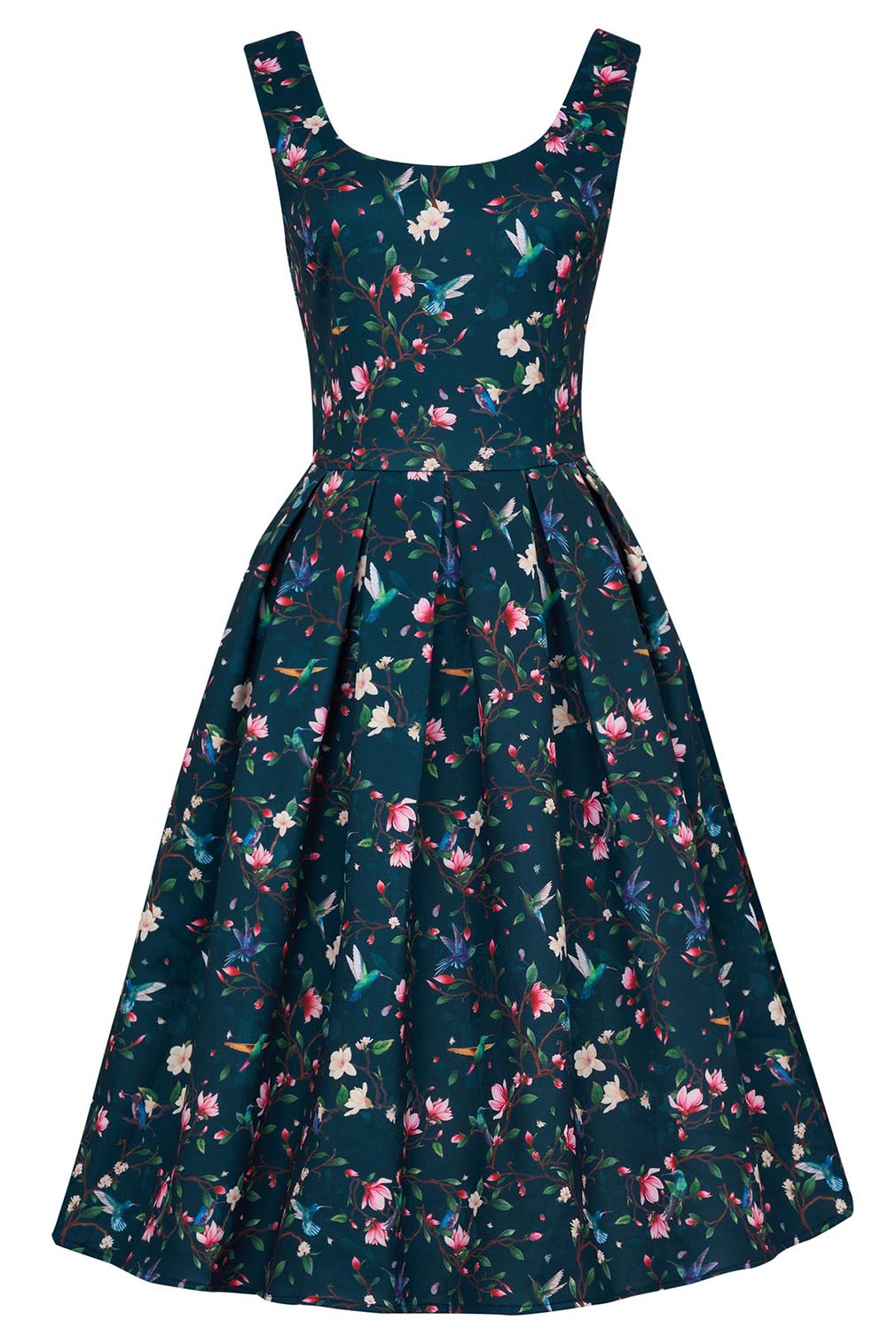 Dolly and Dotty Swing Kleid Amanda Navy Hummingbird