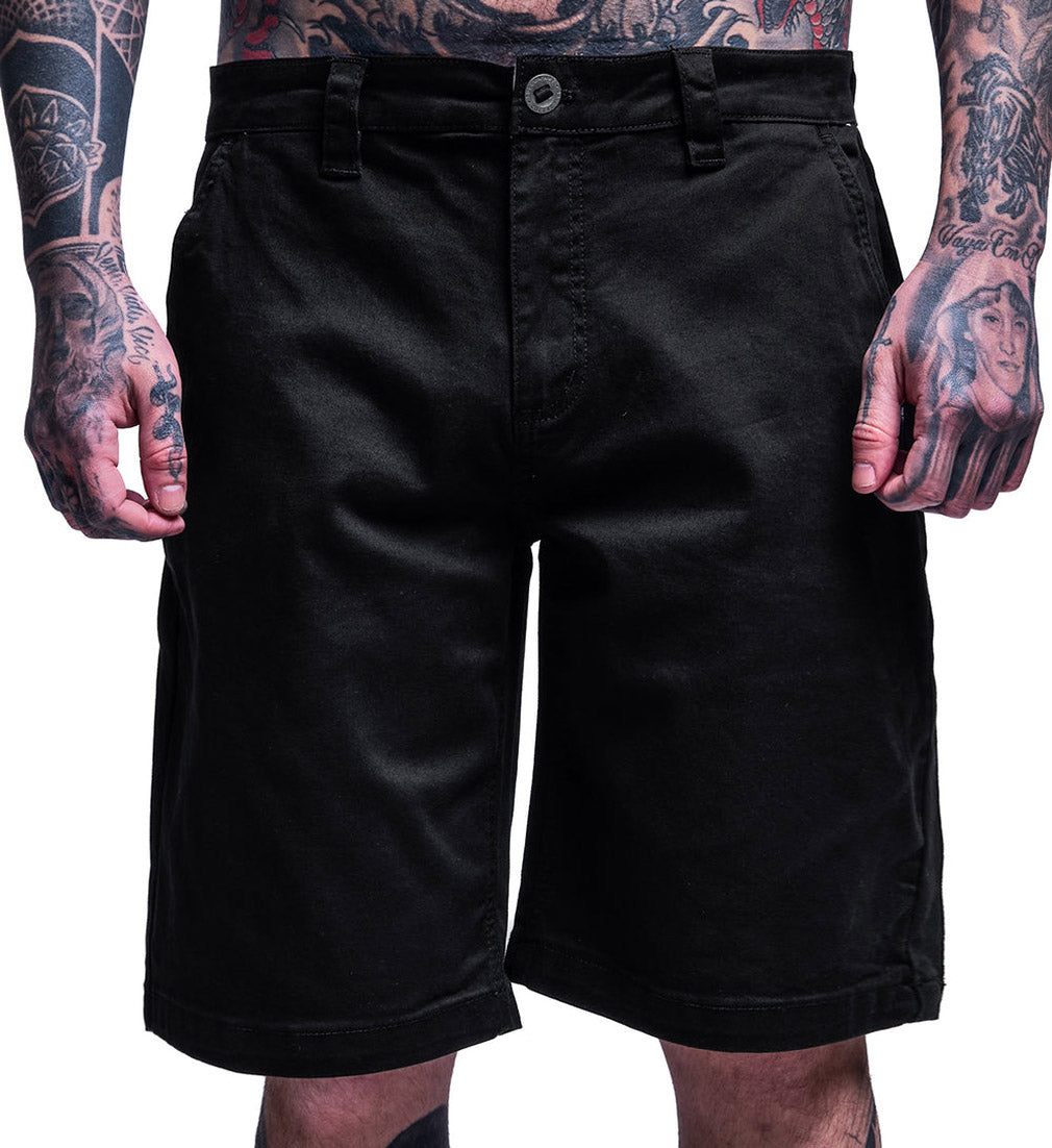 Sullen Clothing Walkshorts Chop Shop Schwarz