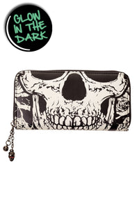 Banned Alternative Geldbörse Glow In The Dark Skull
