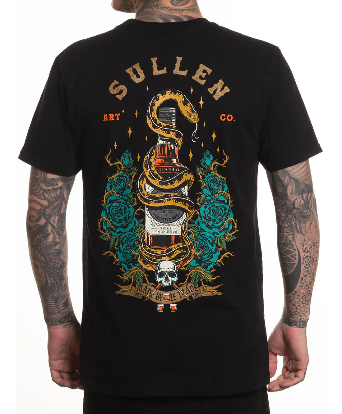 Sullen Clothing T-Shirt Whiskey Bottle