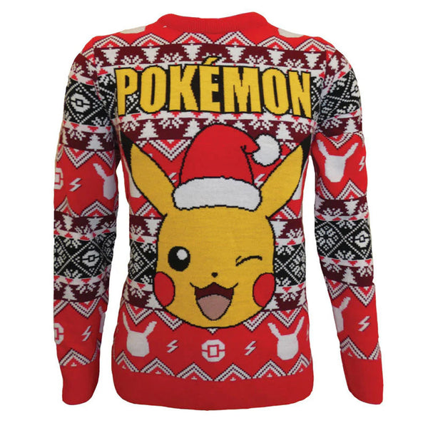 Pokémon Weihnachtspullover Santa Pikachu