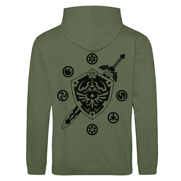 The Legend Of Zelda Kapuzenpullover Logo And Shield