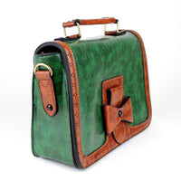 Banned Retro Schultertasche Scandal Bow Grün