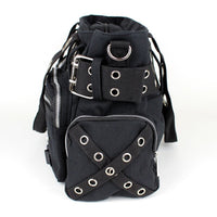Banned Damen Handtasche Sweet Revenge - Schultertasche Nieten Ösen Goth Punk