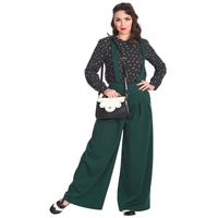 Banned Retro Palazzo Hose Diamond Grün