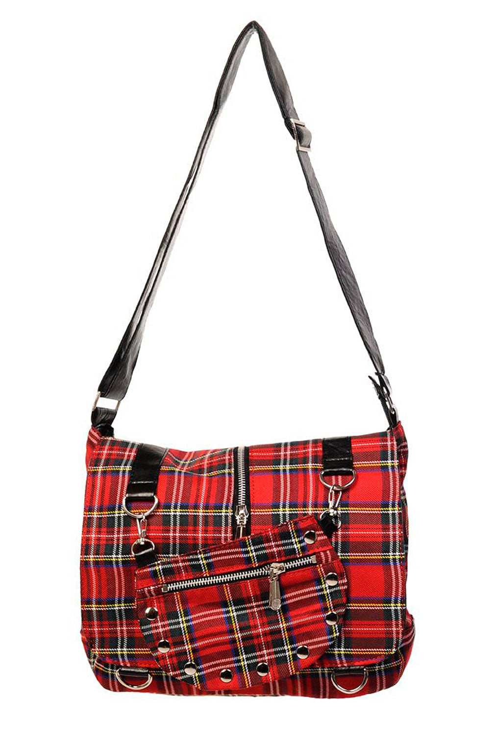 Banned Alternative Schultertasche Twice The Action Rot