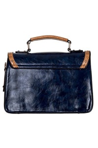 Banned Retro Schultertasche Scandal Bow Blau