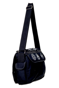 Banned Alternative Schultertasche Pentagram Black Messenger
