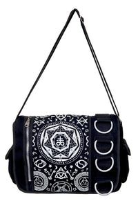 Banned Alternative Schultertasche Pentagram Black Messenger