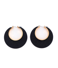 Voodoo Vixen Ohrringe Black Retro Hoop